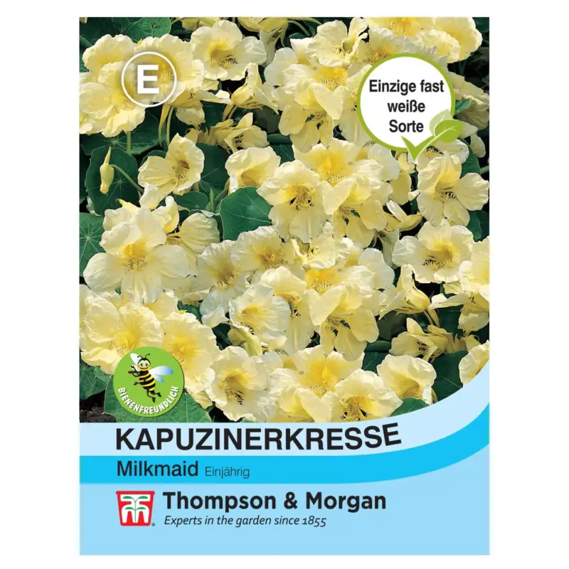Thompson & Morgan Blumensamen Kapuzinerkresse "Milkmaid" Direkt Vom Hersteller