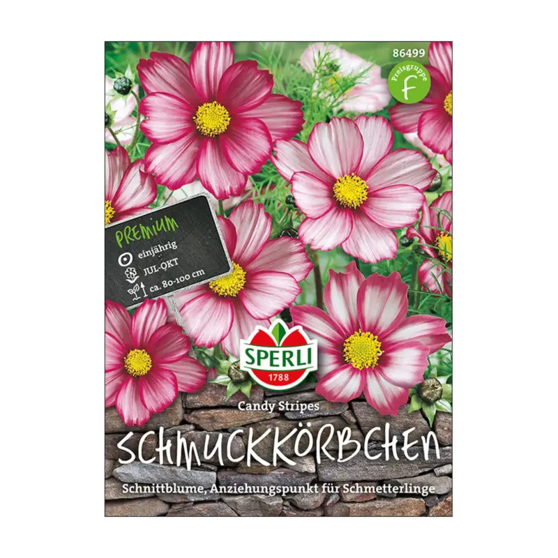 Blumensamen, Schmuckkörbchen 'Candy Stripes' Versand Am Gleichen Tag
