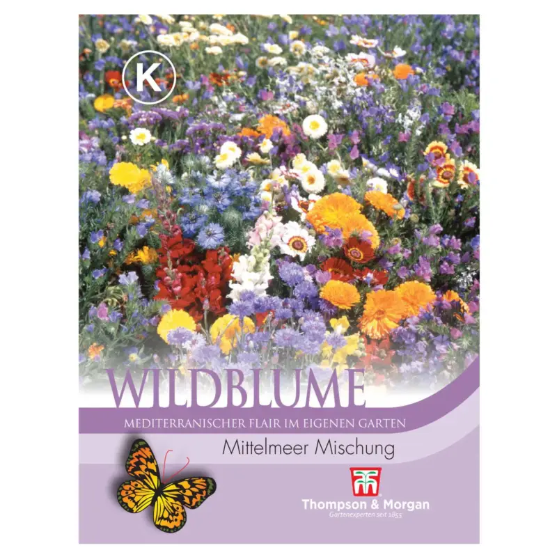 Wildblume Mittelmeer Mischung, ideal für Beete und in Rabatten Heißes Angebot