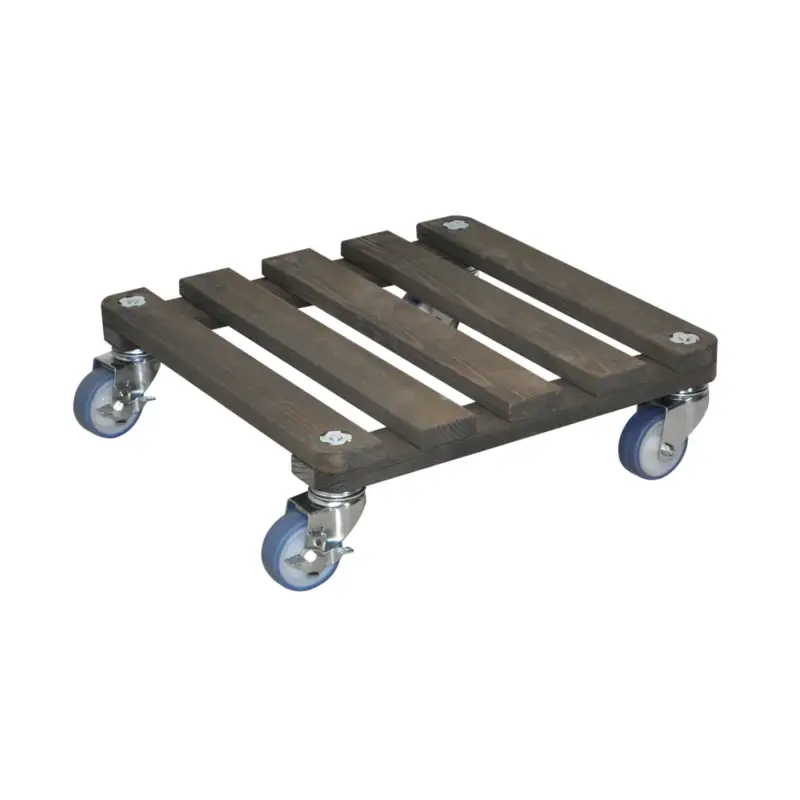 Multi Pflanzenroller anthrazit, Kiefernholz lasiert, ca. 40x40 cm Rabatt