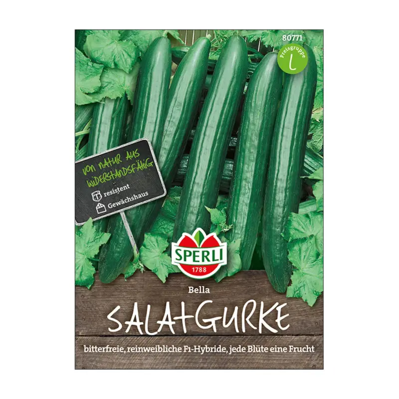 Bestseller Gemüsesamen, Salatgurke 'Bella' F1