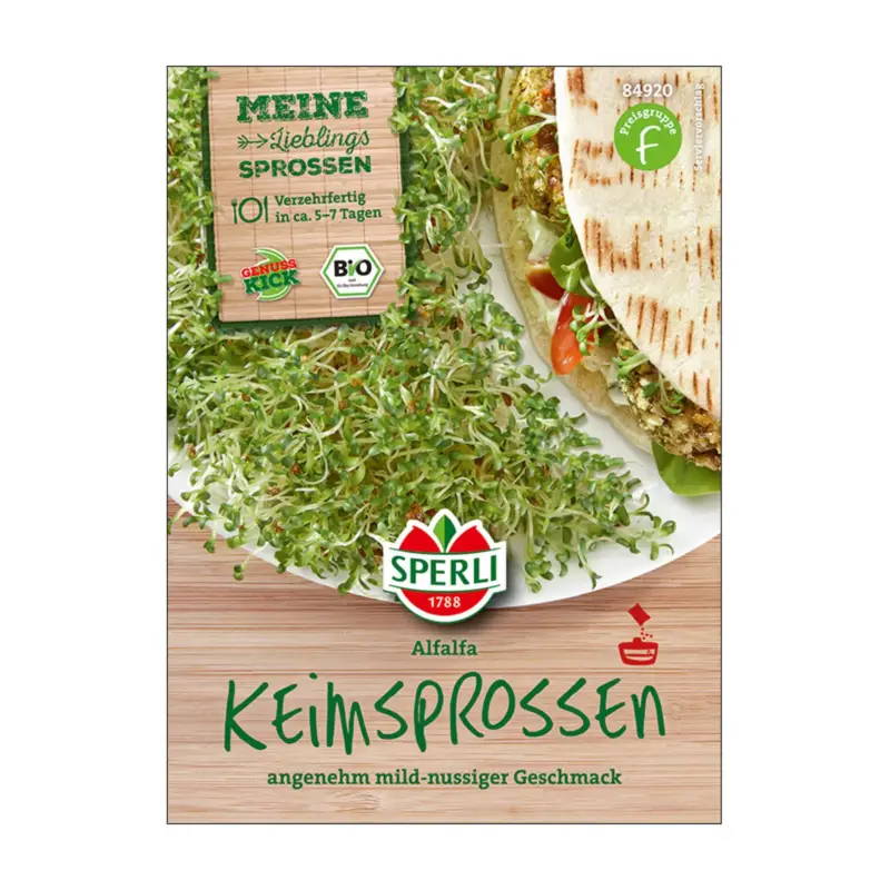 Bio-Keimsprossen, Alfalfa, grün Sofort Bestellen