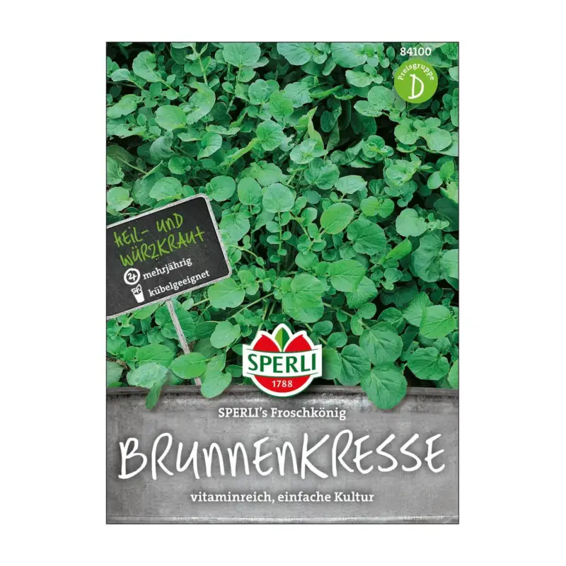 Sperli's Brunnenkresse Froschkönig, Nasturtium officinale Zertifiziert