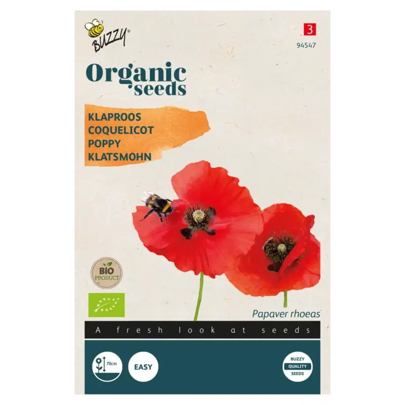 Jetzt Kaufen Bio-Saatgut, Seidenmohn, rot