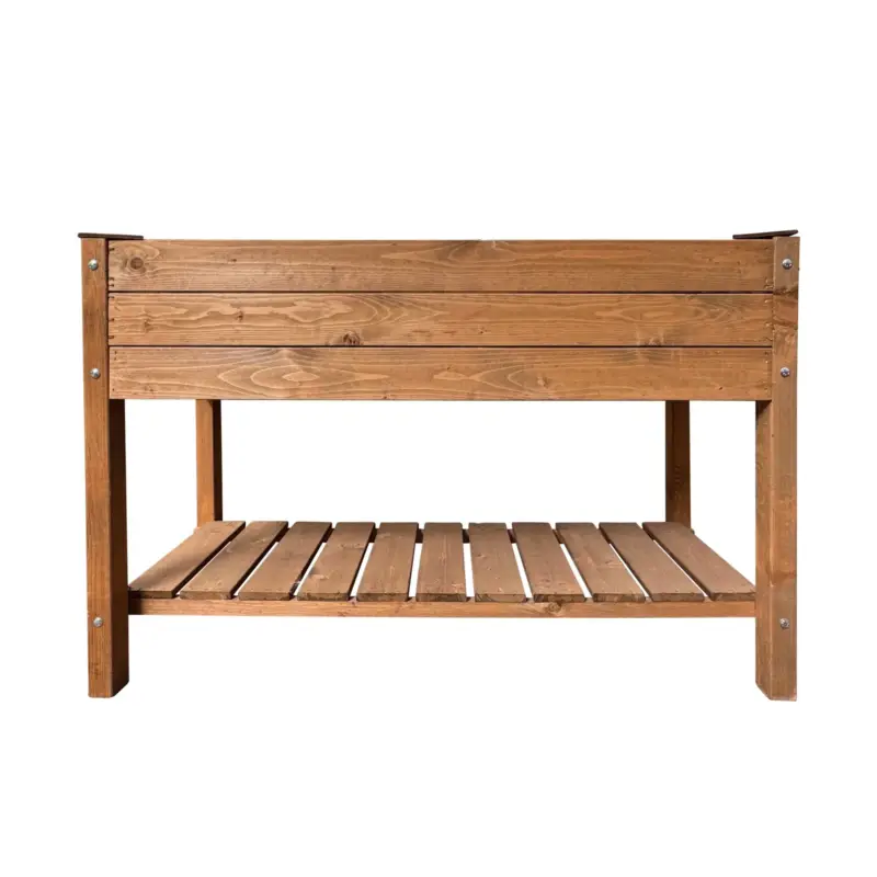 Rabatt Kiefer-Hochbeet 'Paul' inkl. Wurzeltuch, FSC®-Holz, ca. 118 x 40 x 78 cm
