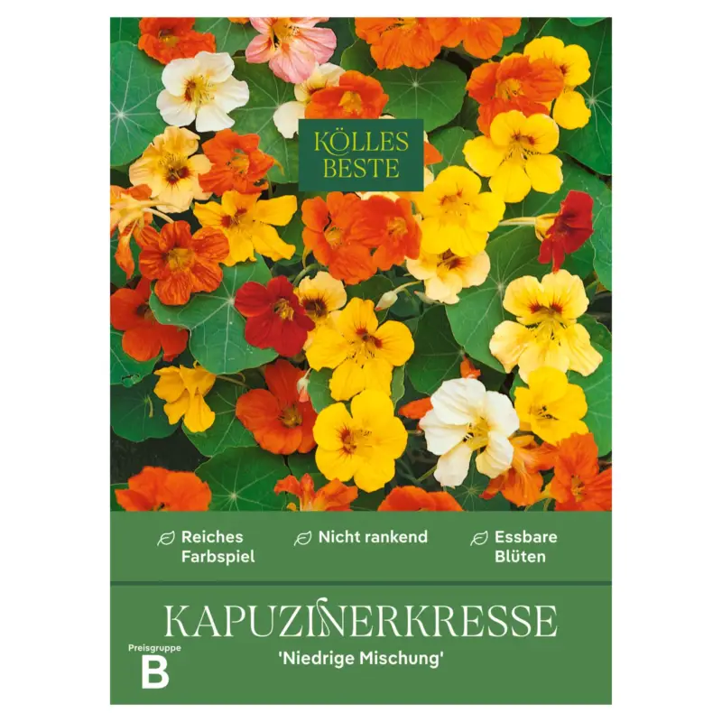 Kölles Beste Blumensamen, Kapuzinerkresse 'Niedrige Mischung' Meistverkauft