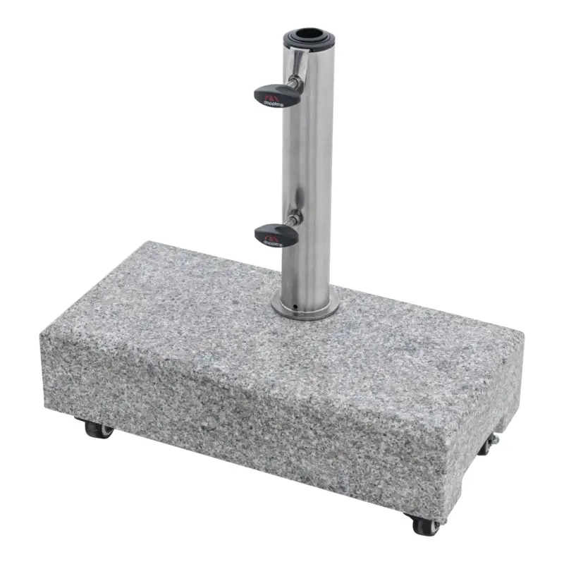 Doppler Granit-Schirmsockel, grau, ca. 16 x 45 x 33 cm, 25 kg Schnäppchen