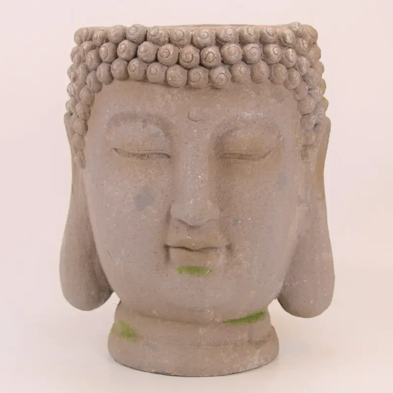 Expressversand Pflanztopf 'Buddha', grau, H 45 cm