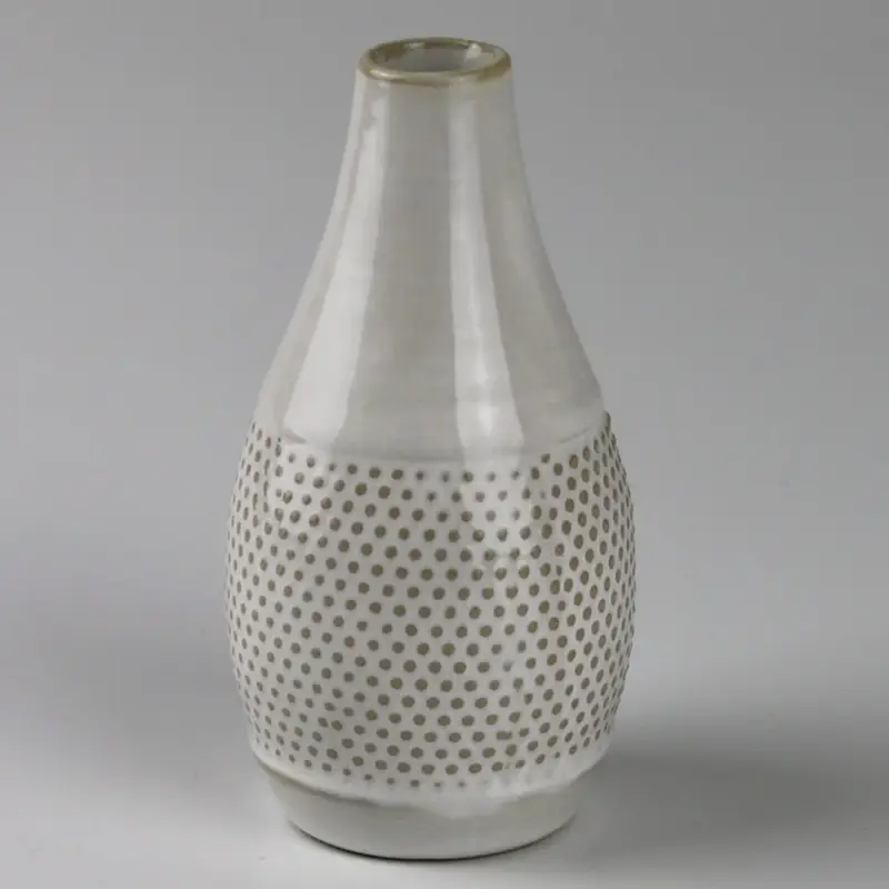 Keramik-Flaschenvase, beige, Ø 6 x H 11,8 cm Must-Have