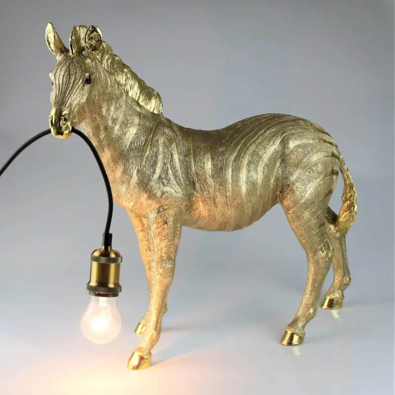 Deko-Lampe 'Zebra', gold, 22 x 55 x H 51 cm Garantierte Lieferung