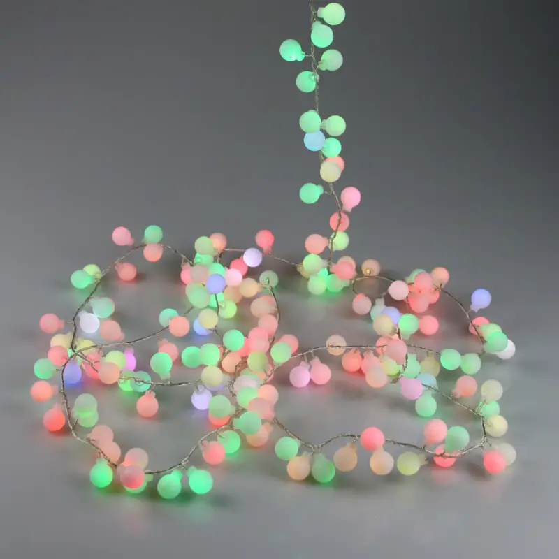LED Kugel-Lichterkette, bunt, Länge ca. 3 Meter Sonderangebot