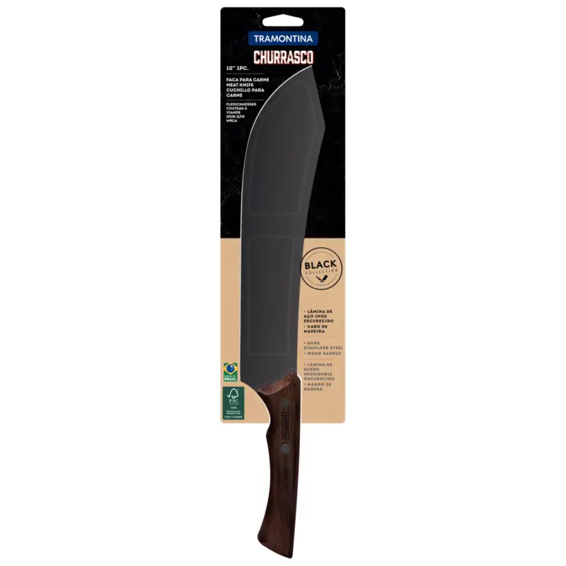 Fleischmesser, Stahl/FSC-Kiefer, Klinge ca. 25 cm Bestpreis