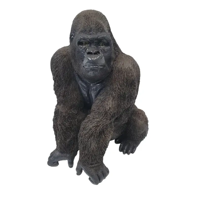 Markenprodukt Dekofigur Gorilla, grau, Höhe ca. 56 cm