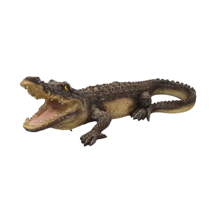 Dekofigur Krokodil mittel, grau, 90 cm Bestpreis