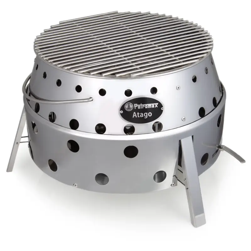 Holzkohlegrill Petromax Atago, grau, Edelstahl, ca. 28 x 40 x 40 cm Solange Der Vorrat Reicht