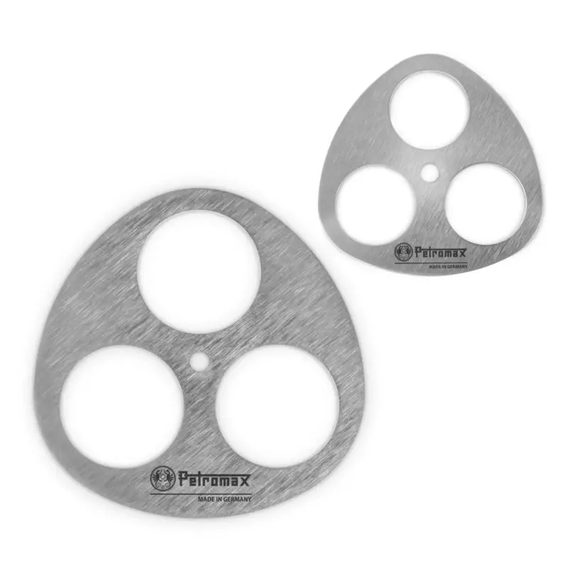 Sonderaktion Dreibein-Ring, grau, Edelstahl, B 10,5 x T 9,7 x H 0,3 cm