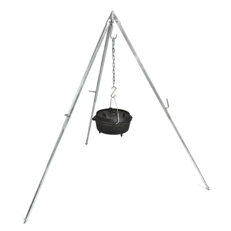 Jetzt Bestellen Petromax-Dreibein mit Ketten & Haken, grau, Metall, Höhe ca. 88-144 cm