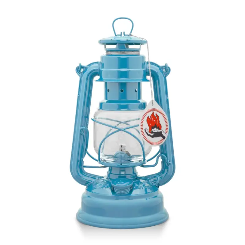 Abverkauf Sturmlaterne 'Baby Special 267', blau, 26,5 x 13,5 x 15 cm