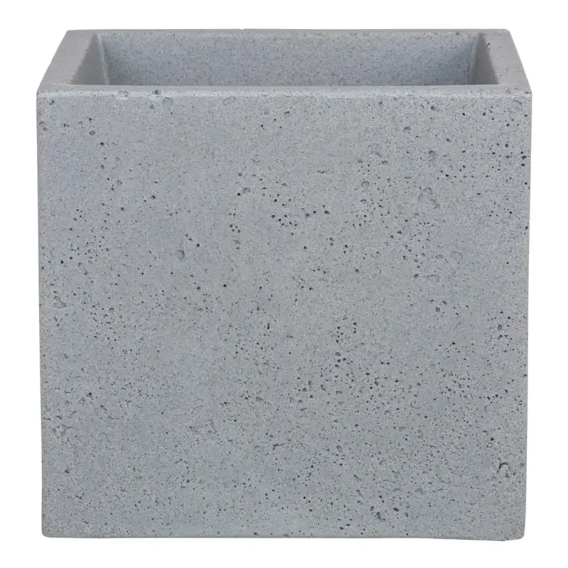 Schneller Versand Scheurich Pflanzkübel 'C-Cube', Stony Grey, ca. 29 x 29 x H 27 cm