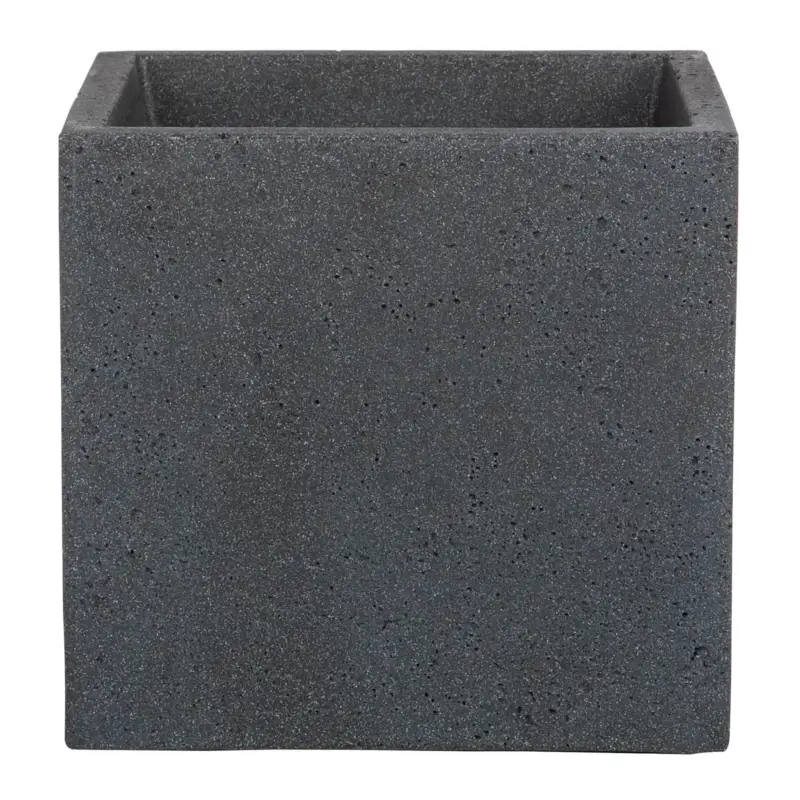 Scheurich Pflanzgefäß 'C-Cube', Stony Black, ca. 29 x 29 x H 27 cm Markenprodukt