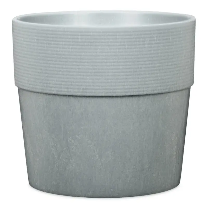 Echt Scheurich Pflanzgefäß 'Groove+', concrete, ca. Ø 39 x H 35 cm