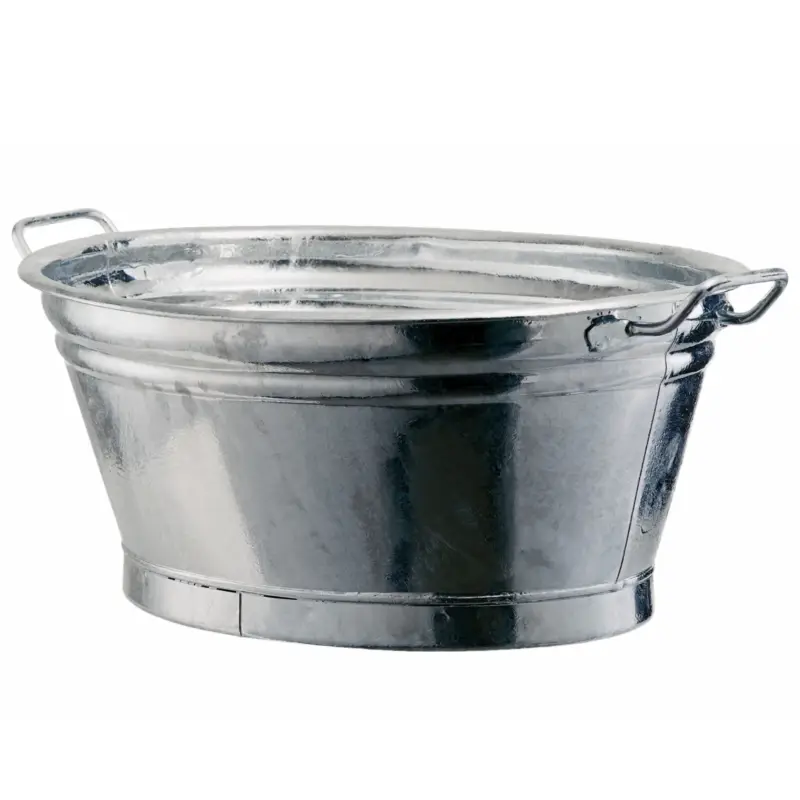 Zinkwanne, silber, 40 Liter Direktkauf