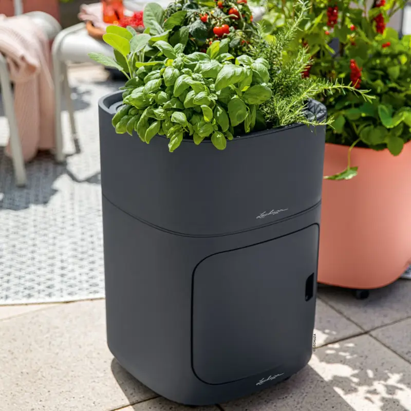 Preis Gesenkt Lechuza 'Pila Color Planter', schiefergrau, ca. 35 x 35 x H 32,5 cm