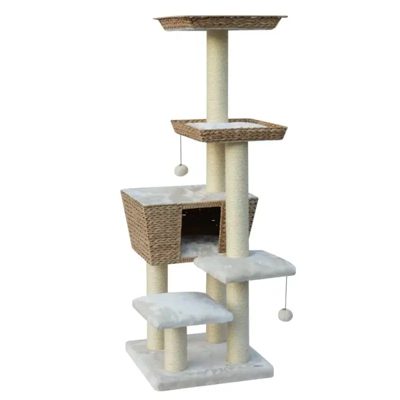 Kratzbaum 'Motega', beige, ca. 141 x 48 x 48 cm Neue Ware