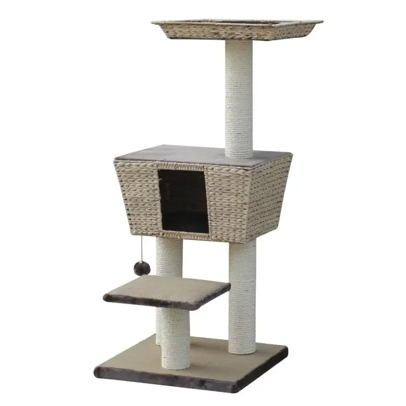 Solange Der Vorrat Reicht Kratzbaum 'Motega S', braun, ca. 114 x 48 x 48 cm