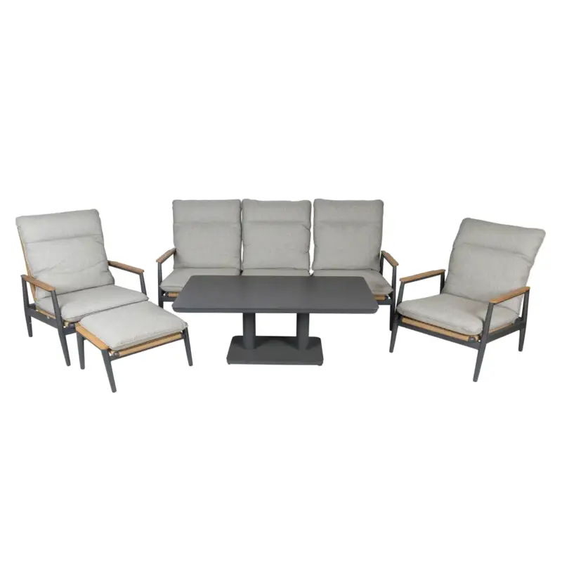 Alu-Loungegruppe 'Bali' inkl. Auflagen, 5 teilig Must-Have