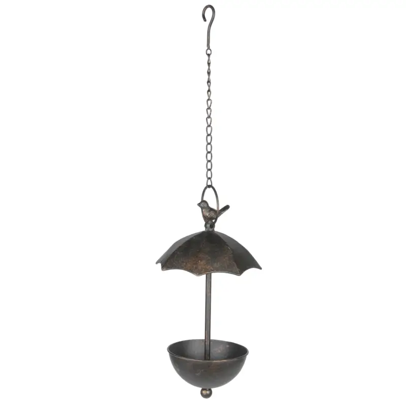 Expressversand Vogeltränke mit Schirm zum Hängen, Ø 19 x H 35 cm