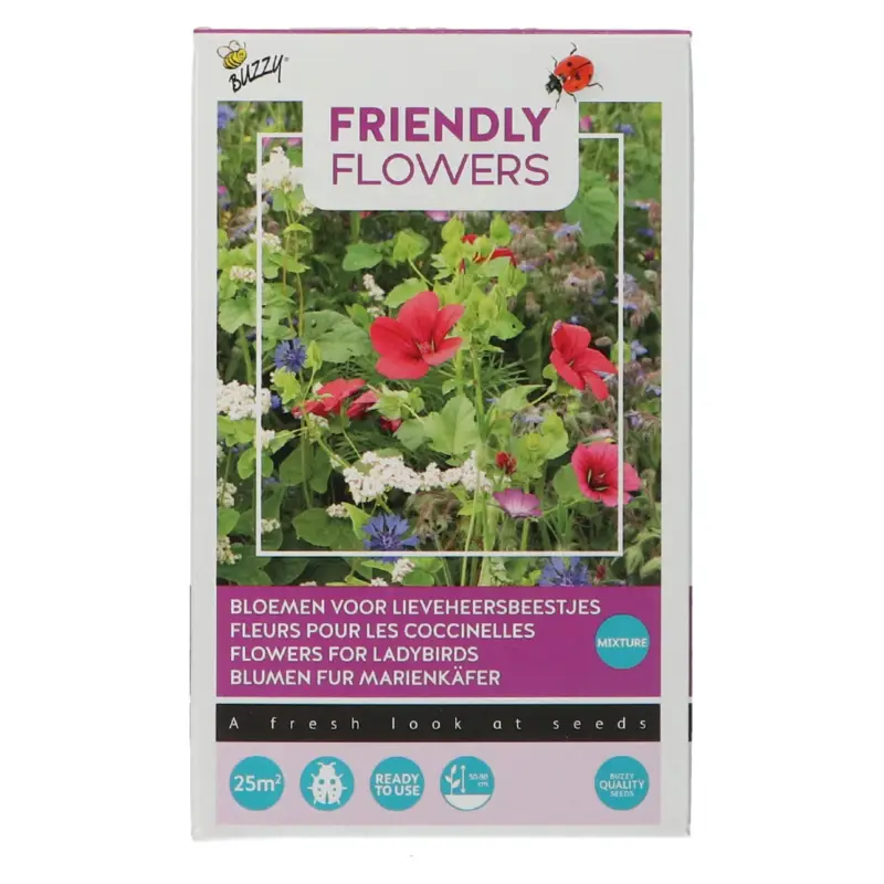 Schneller Versand Saatgut 'Blumenmischung Marienkäfer' für 25qm