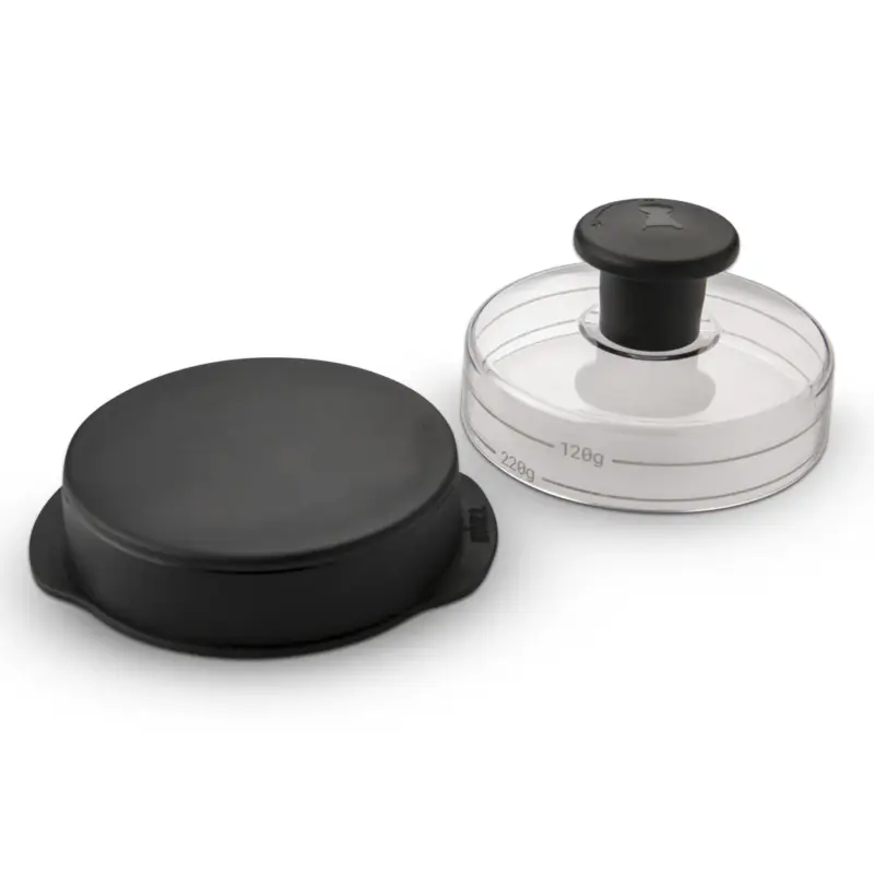 Begrenztes Angebot Weber Hamburgerpresse, schwarz, Edelstahl
