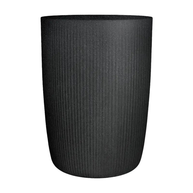 Must-Have Scheurich Pflanzgefäß 'Linetto', schwarz, ca. Ø 39 x H 54 cm