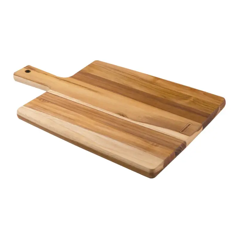 Schneide- & Servierbrett, Teakholz, 1,8 x 40 x 27 cm Neue Ware