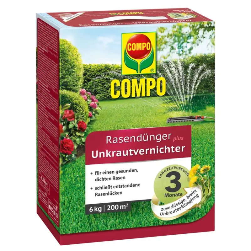 Finale Aktion Compo Rasendünger plus Unkrautvernichter, 6 kg