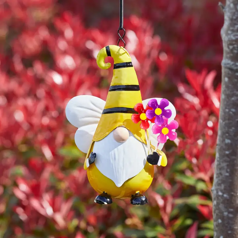 Wochenendangebot Bienenwichtel Anhänger, gelb/schwarz, 18 x 14 cm