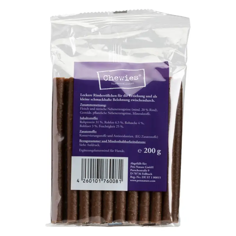 Geprüft Chewies Rinderröllchen, 200 g