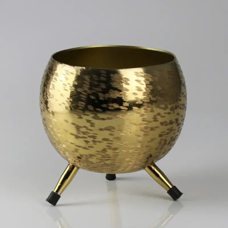 Pflanztopf auf Fuß, gold, H14,3 x Ø13 cm Kracherpreis