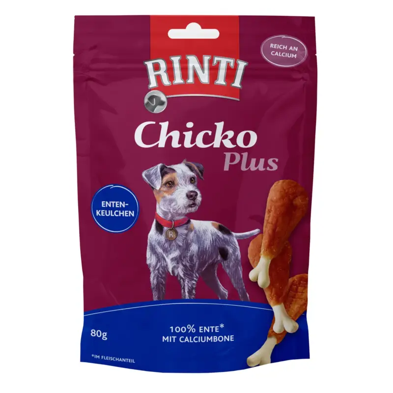 Top-Preis Rinti Chicko Plus, Entenkeulchen, 80 g