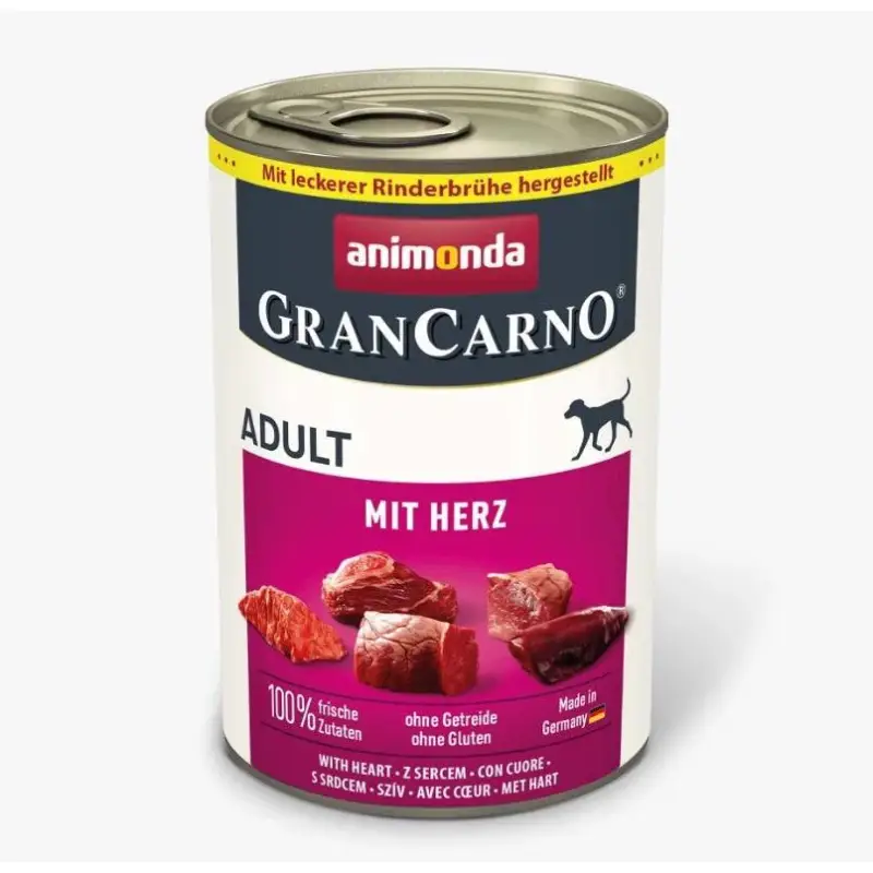 Direkt Vom Hersteller Animonda, Gran Carno Adult mit Rind und Herz, 400 g