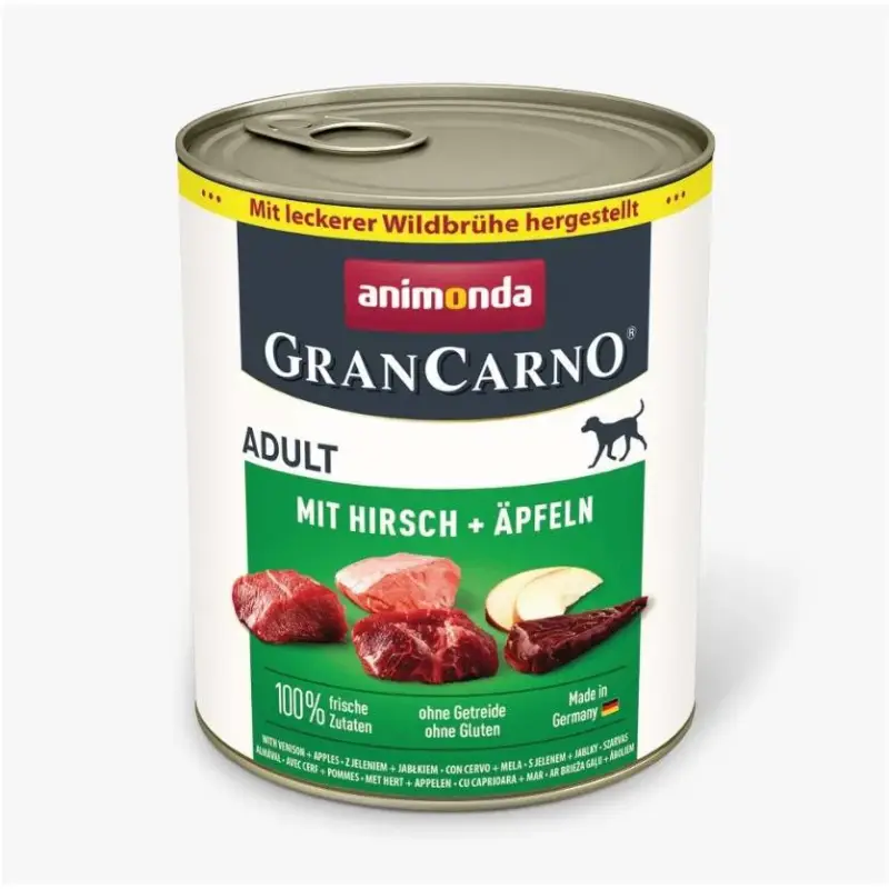Mega-Angebot Animonda, Gran Carno Adult mit Hirsch und Äpfeln, 400 g