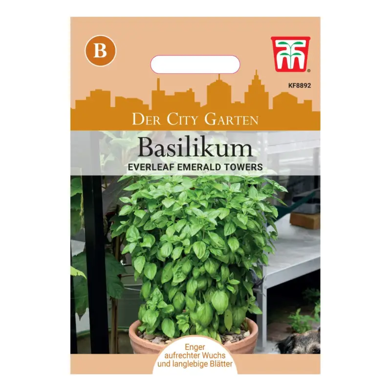 Versand Am Gleichen Tag Thompson & Morgan Kräutersamen Basilikum 'Everleaf Emerald Towers'