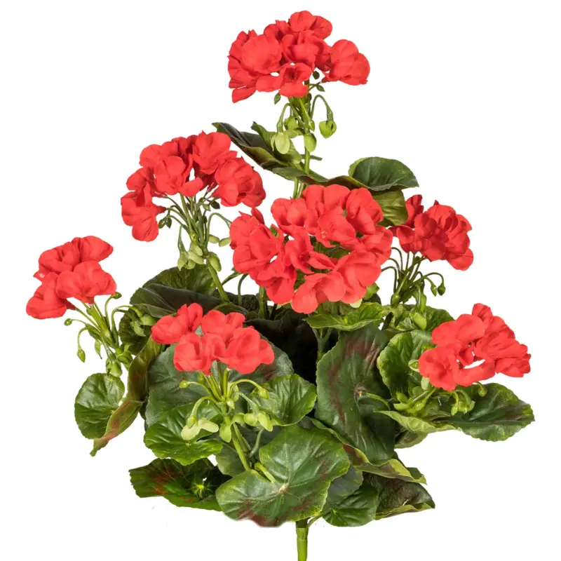 Markenprodukt Kunstpflanze Geranienbusch, rot, Höhe ca. 40 cm