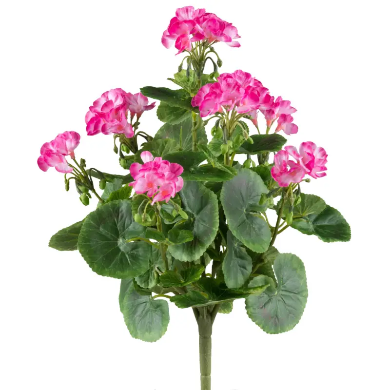 Kunstpflanze Geranienbusch, pink, Höhe ca. 40 cm Schneller Versand