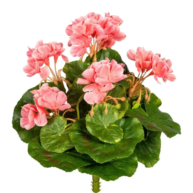 Kunstpflanze Minigeranie, rosa, Höhe ca. 24 cm Solange Der Vorrat Reicht