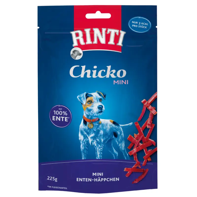 Bestpreis Rinti Extra Snack Chicko Mini, Ente, 225 g