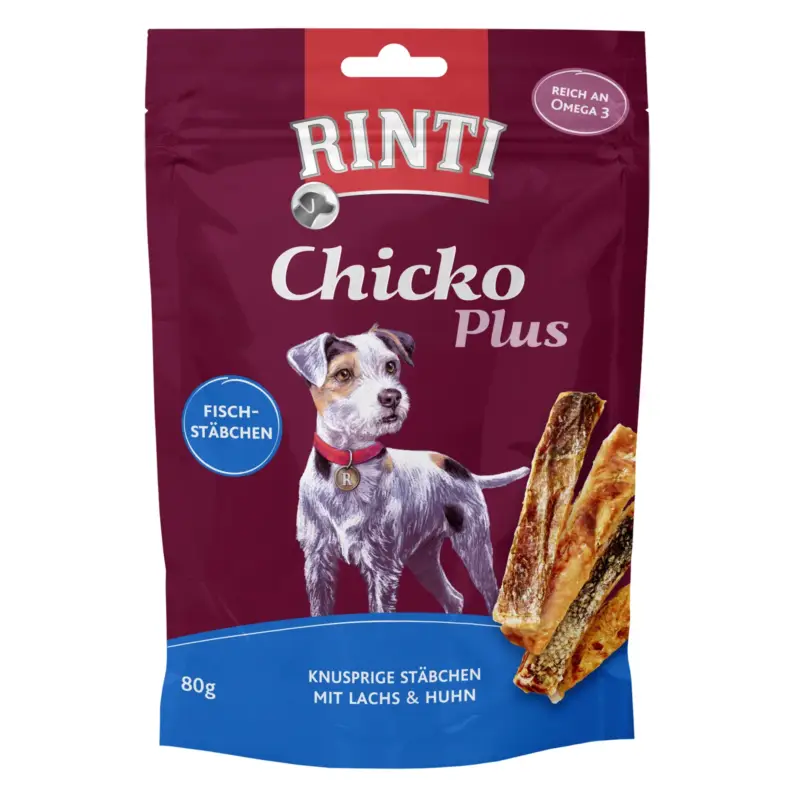 Rinti Extra Snack Chicko Plus, Fischstäbchen, 80 g Beliebt