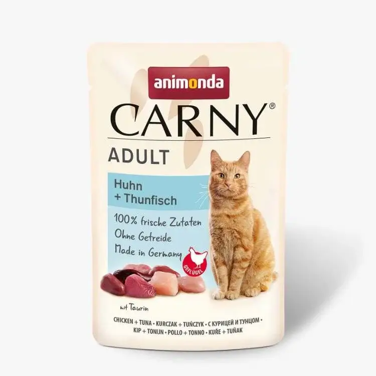 Preiswert Animonda Cat Carny Adult, Huhn und Thunfisch, 85 g