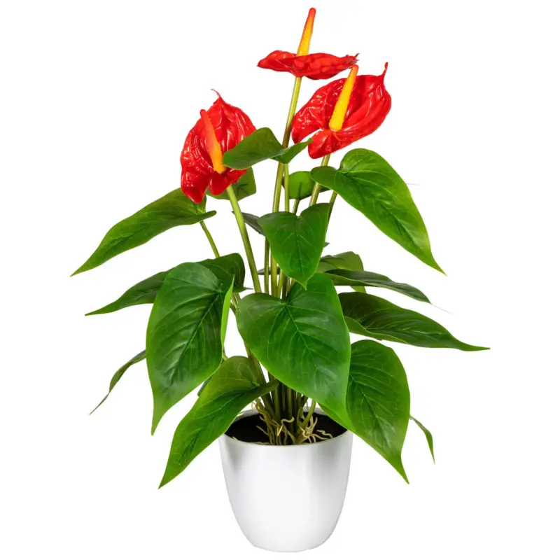 Kunstpflanze Anthurie, rot, Höhe ca. 40 cm Begrenztes Angebot